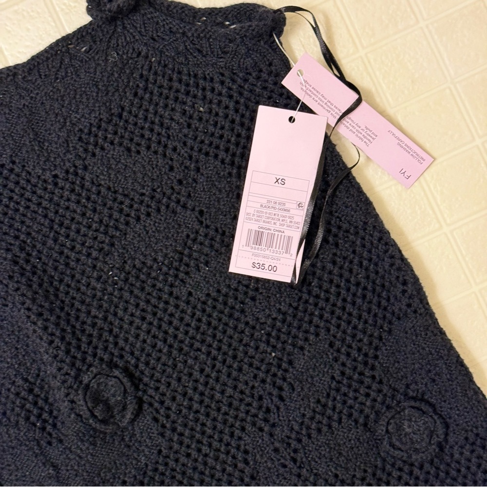 Women's Rosette Mini Sweater Dress - Wild Fable Size XS - Picture 6 of 6